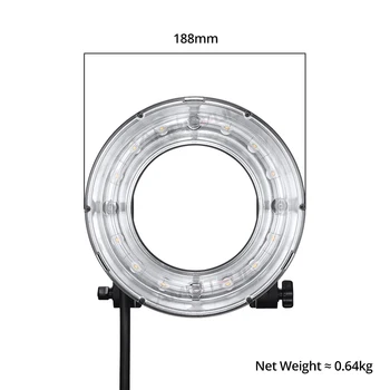 Godox R200 200W LED Ring Light Speedlite Flash Light Head for Sony Canon Nikon Fuji Olympus Camera Godox AD200 AD200Pro Flash detail image