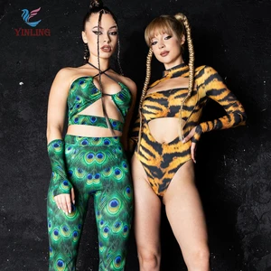 New Print Professional Dance Wear Woman Shorts Dancewear Sets Ghost Women Adult Wear