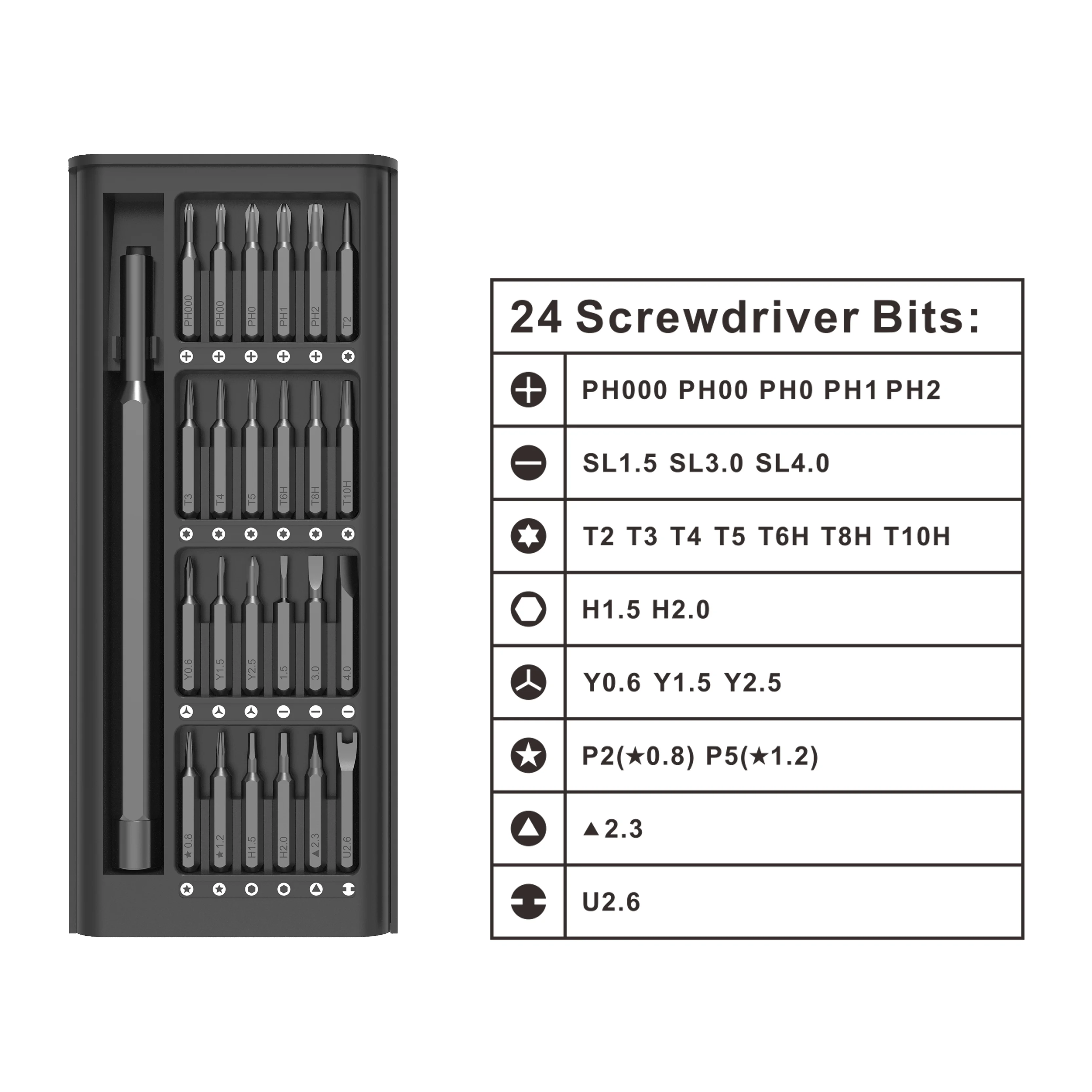 25 in 1 Precision Screwdriver Set Home Kit Repair Tools for Mobile Phone Repair Tool