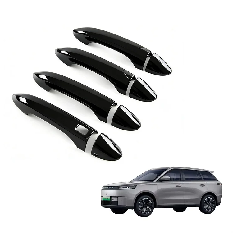 Maremlyn sivuoven kahvan peitekehys Chery Jaecoo J5 EV -sähköauton ulkoseinän koristeeksi ja lisävarusteeksi, ABS-muovinen hiilikuitua jäljittelevä kahvan peite