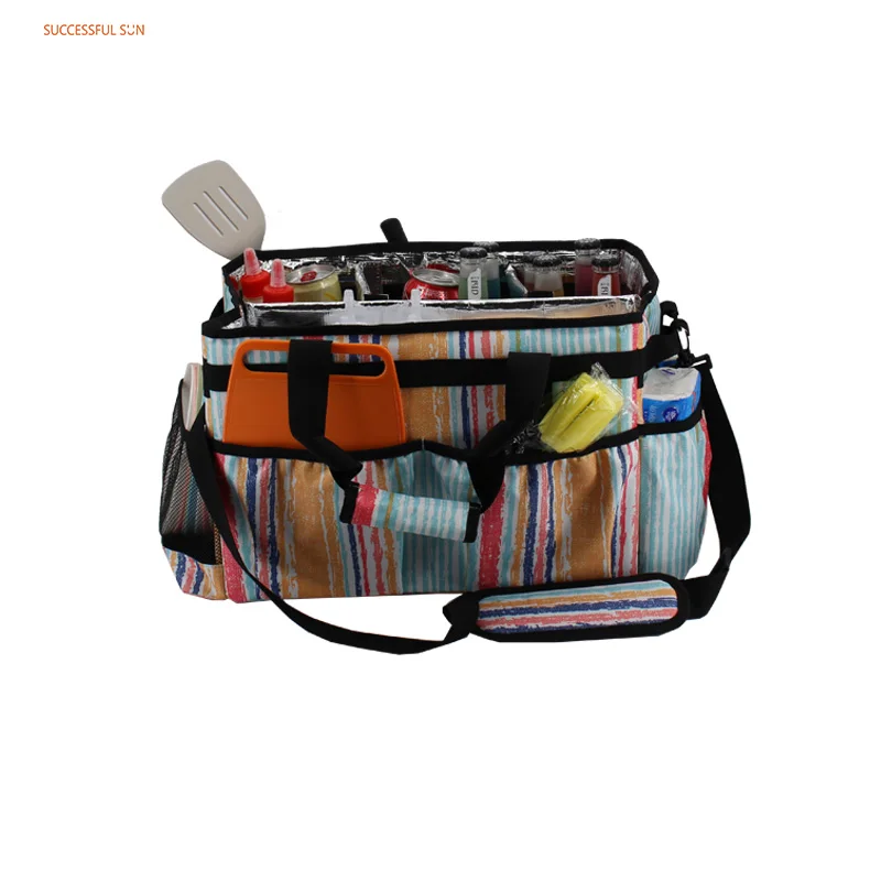 product premium insulated grocery bags picnic cooler bag large capacity reusable thermal food carrier tote insulation bag-2