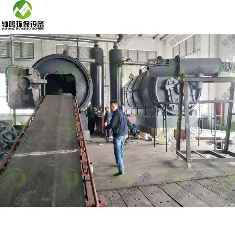 New Product Microwave Fast Pyrolysis Reactor 40-90% Fuel Oil Extract Oil From Solid Waste Plastic Oil, Carbon Black 2 Years ZM
