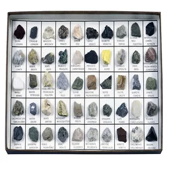 Rock Samples. 24 Pcs/set Mineral Identification Kit For Studying ...