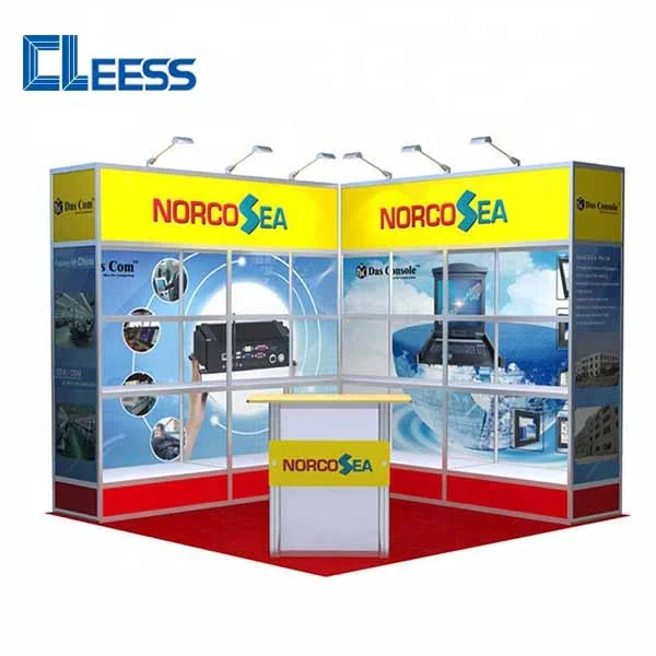 10x10 Custom Exhibition Stall Design Shell Scheme Graphics