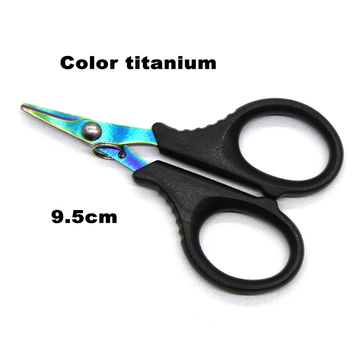 color titanium mini fishing scissors fishing