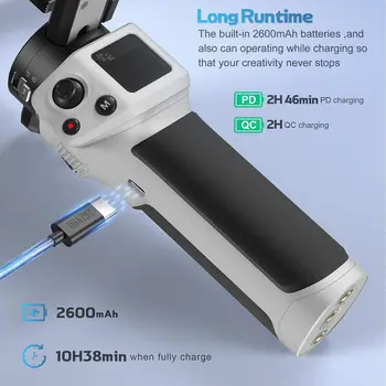 ZHIYUN  WEEBILL 3E 3-Axis Gimbal Stabilizer for Canon/Sony/Nikon Camera,Native Vertical Shooting Handheld Camera Gimbal detail image