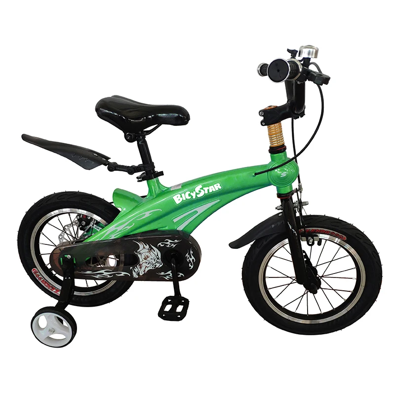 Lightweight 12 14 16 18 20 Inch Magnesium Alloy Frame Single Speed Disc Children's Shock Absorption Mountain Bike for Girls