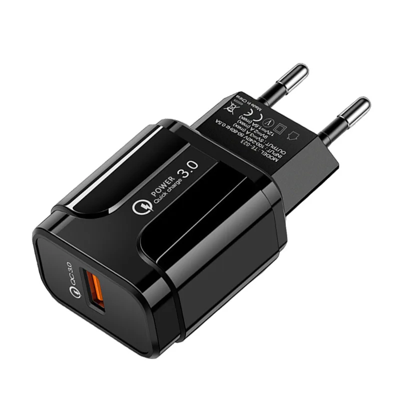 18W USB Charger Fast Charging QC Fast Charger Adapter for  Xiaomi/Samsung USB Charger for Phone 14 13 12 11 Pro MAX