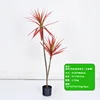 140cm single-pole, two-pronged, red agave, rainbow iron