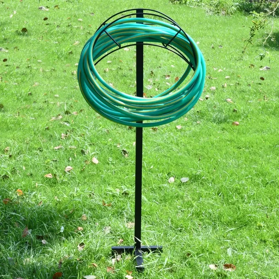 Winslow Ross Detachable Garden Water Hose Pipe Holder Modern Hose Hanger  Freestanding Metal Garden Hose Holder Hanger