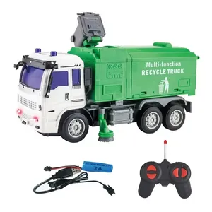 4 Channel RC Truck Toy Garbage Recycling Sanitation Vehicle Plastic Radio Control Toys Car