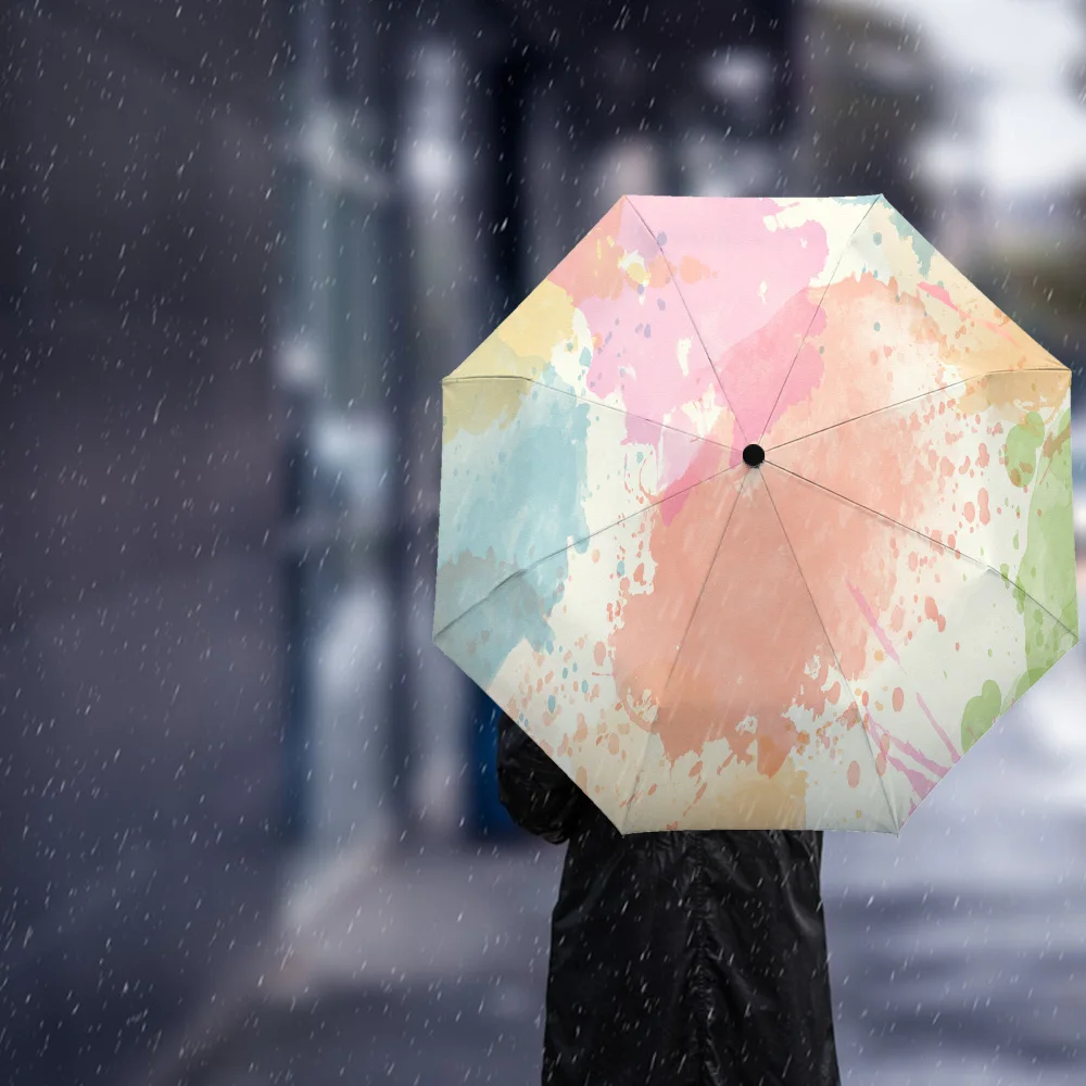 OEM Strongest Light Portable And Automatic Folding Rain Windproof Umbrella Durable Premium Grip Fits Car Backpack_voghion.com