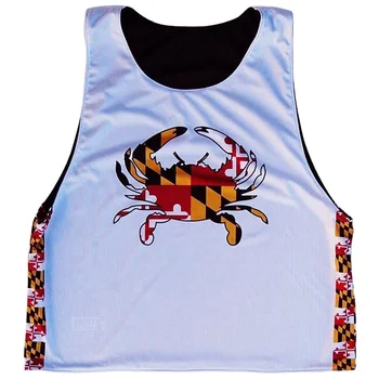 Top Quality Team Lacrosse Sports Custom Reversible Pinnies Sublimated