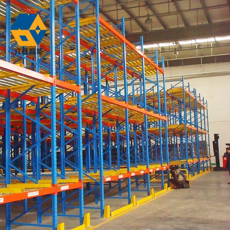 Heavy Duty 5-Layer Carton Flow Gravity Flow Roller Shelf Rack System Warehouse Gravity Roller Pallet Flow Racking