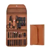 Black with brown case