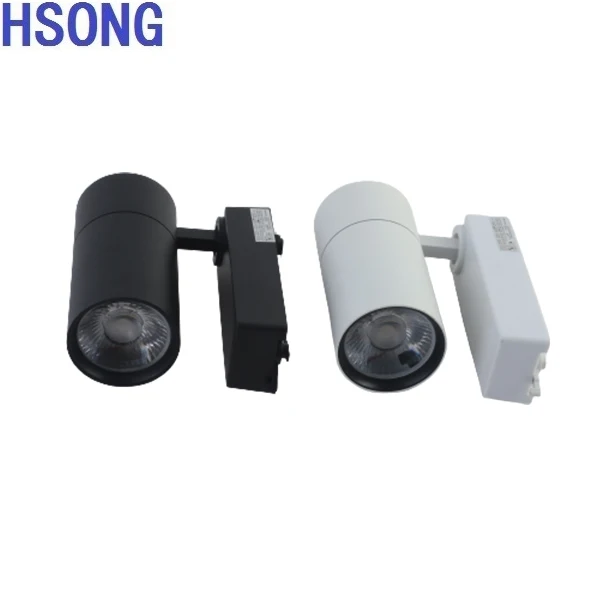 Светодиодный Трековый светильник высокой яркости, 30 Вт, 2/3 проводов, монтируемые точечные светильники, магнитный COB светодиодный Трековый светильник для коммерческого освещения