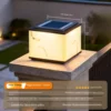 Trois couleurs télécommandées de 25 cm de haut à énergie solaire