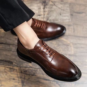 Hot Selling High Quality Men's Business Dress Pu Leather Shoes Fashion Wholesale Loafers Shoes Oxford