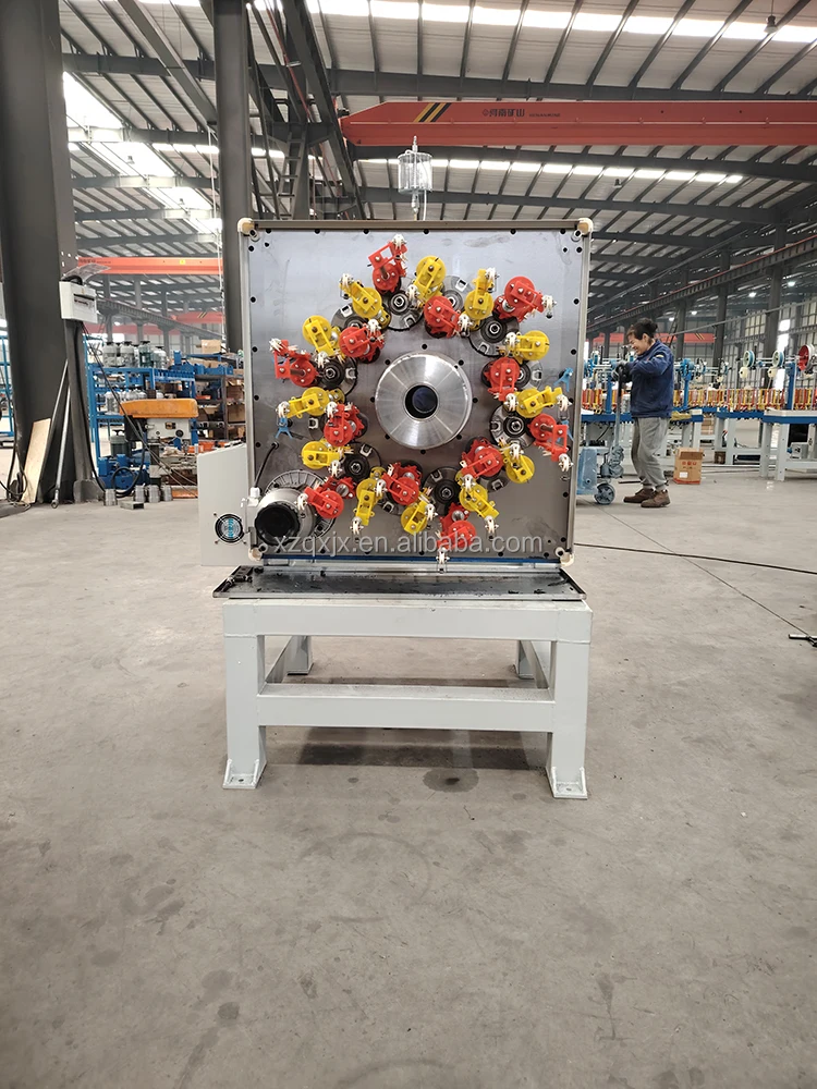 Тонкая мастерская 24 шпинделя горизонтальная оплеточная машина высокоскоростная канатная для страховочного каната