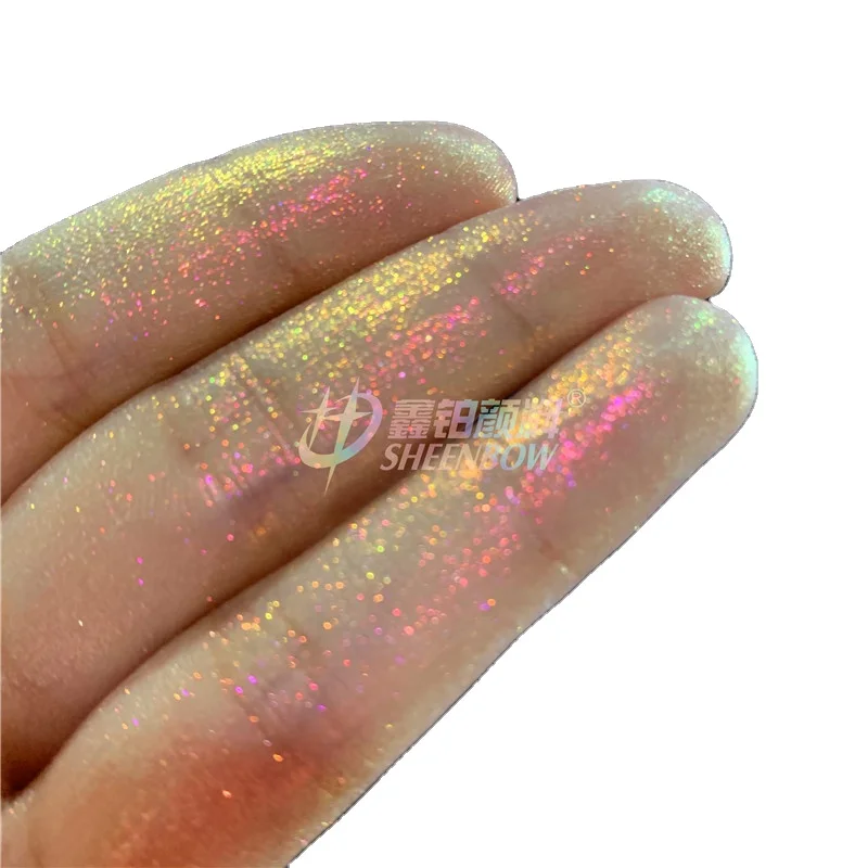 Shenbow Glitter Iridescent Chameleon Color Changing Luminous Fantasy Dream Makeup High Pigment Duo Multi Chrome  Eyeshadow