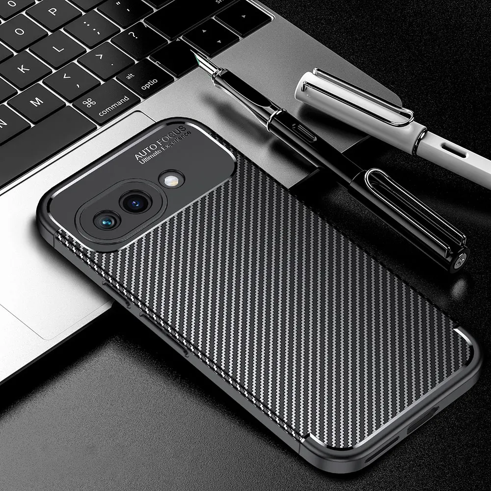 Laudtec Carbon Fiber Texture Cell Phone Cases Thin Shell Simple Business Shockproof Cover Customized For Google Pixel 9A Sjk975