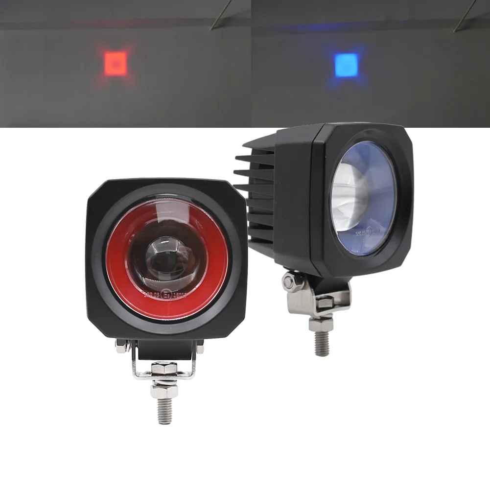 product 3d lens red and blue light led area forklift safety warning light safety-29