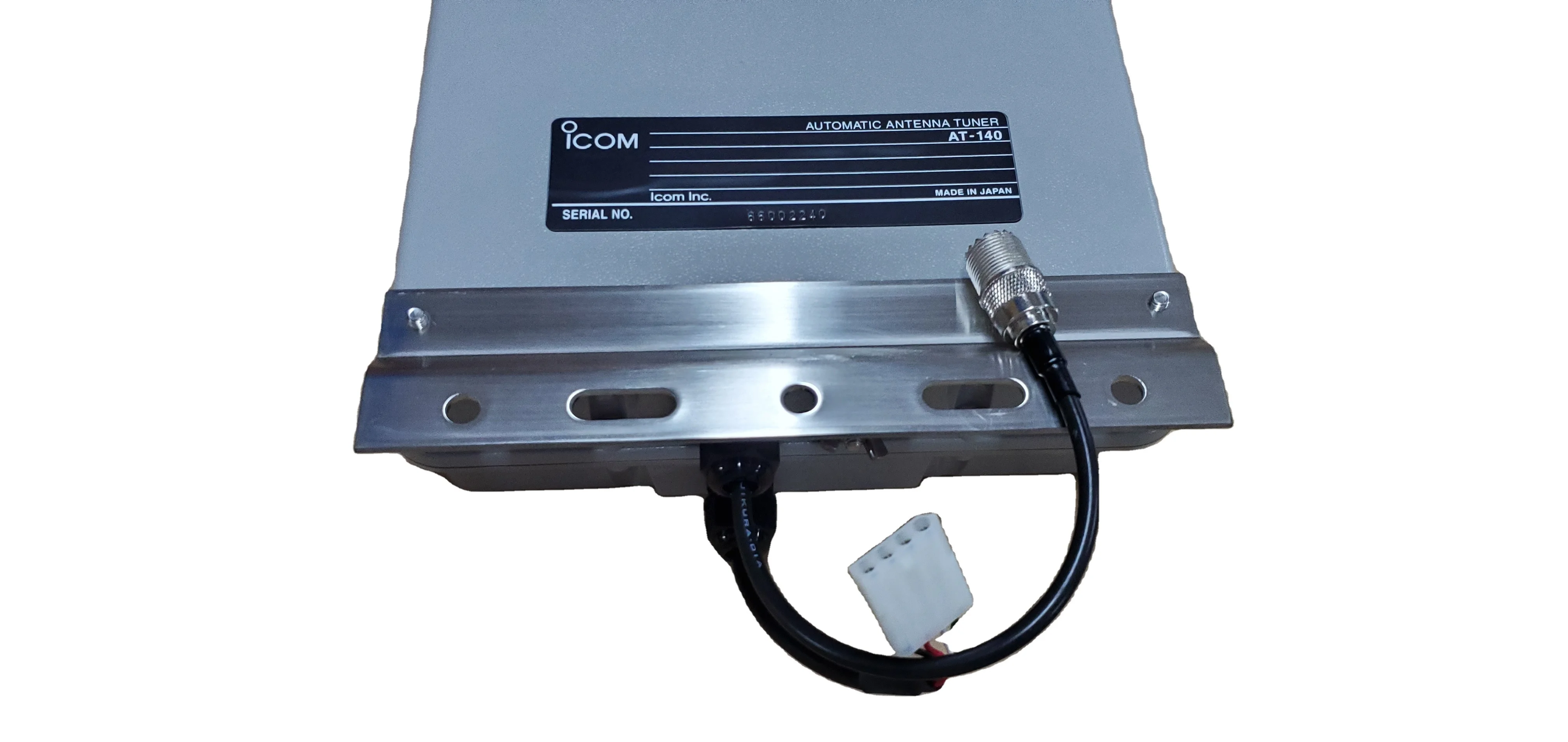 ICOM AT-140 アンテナチューナー 150W入力 黒 SO-239 接続器 2.5KG
