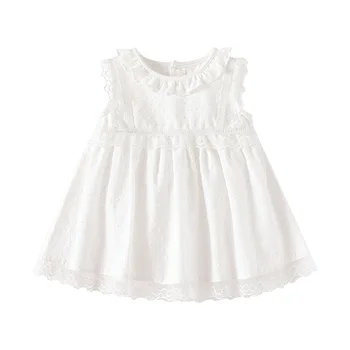 2024 Girls' summer dress dress Western style tulle skirt baby birthday dress children's princess dress ruffled skirt