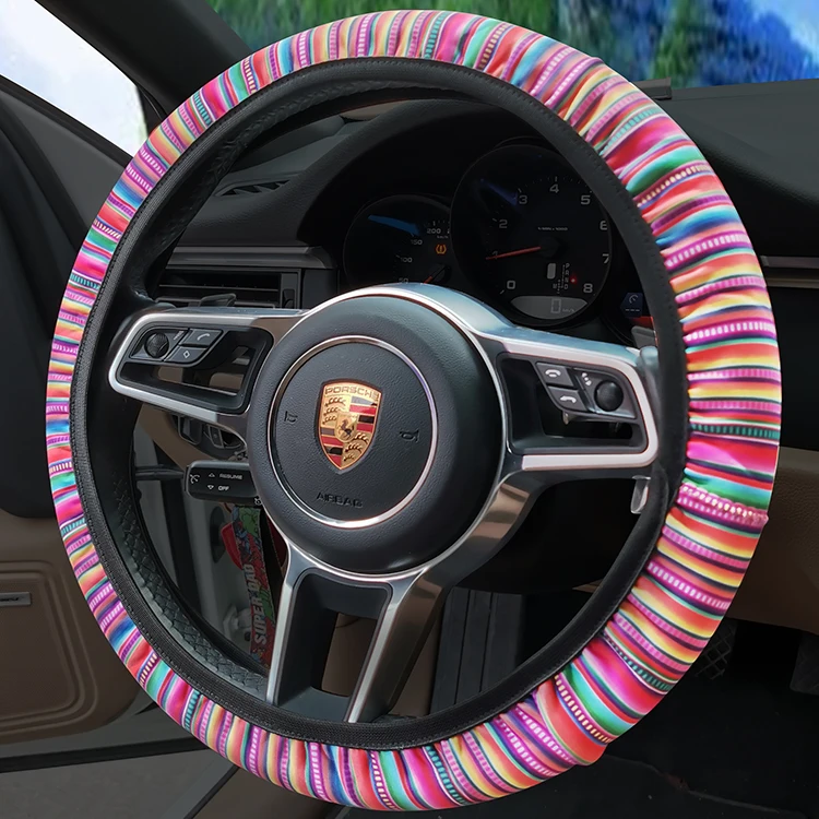 Free Sample RTS OEM Neoprene Steering Wheel Cover, Neoprene Wheel Cover,Neoprene Car Steering Wheel Cover