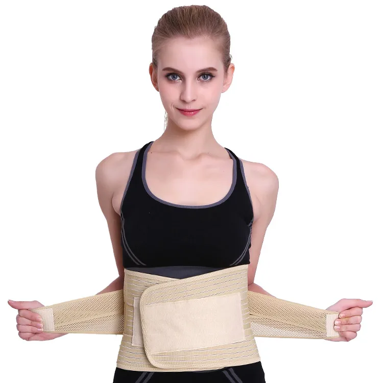 Breathable Mesh Lower Back Waist Support Brace Lumbar Waist Support Belt for Relieving Low Back Pain