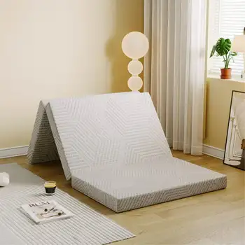 Wholesale Tri-fold 4-inch Folding Futon Mattress popular mattress in European Comfort Sleep Gel Memory Foam Mattress In a Box