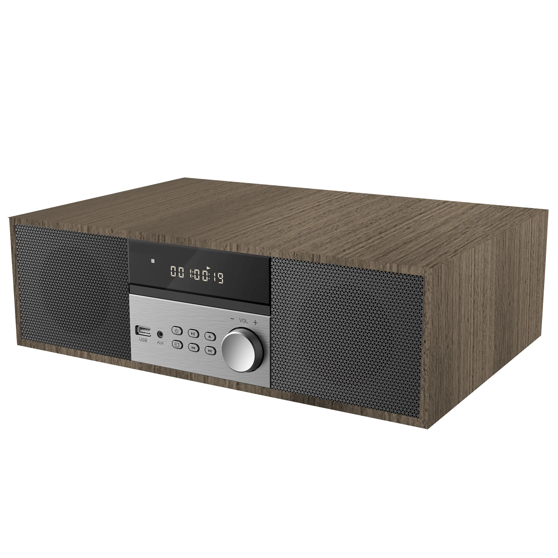 Home Wooden Stereo System Cd Player With Inbuilt Speakers Buy Cd