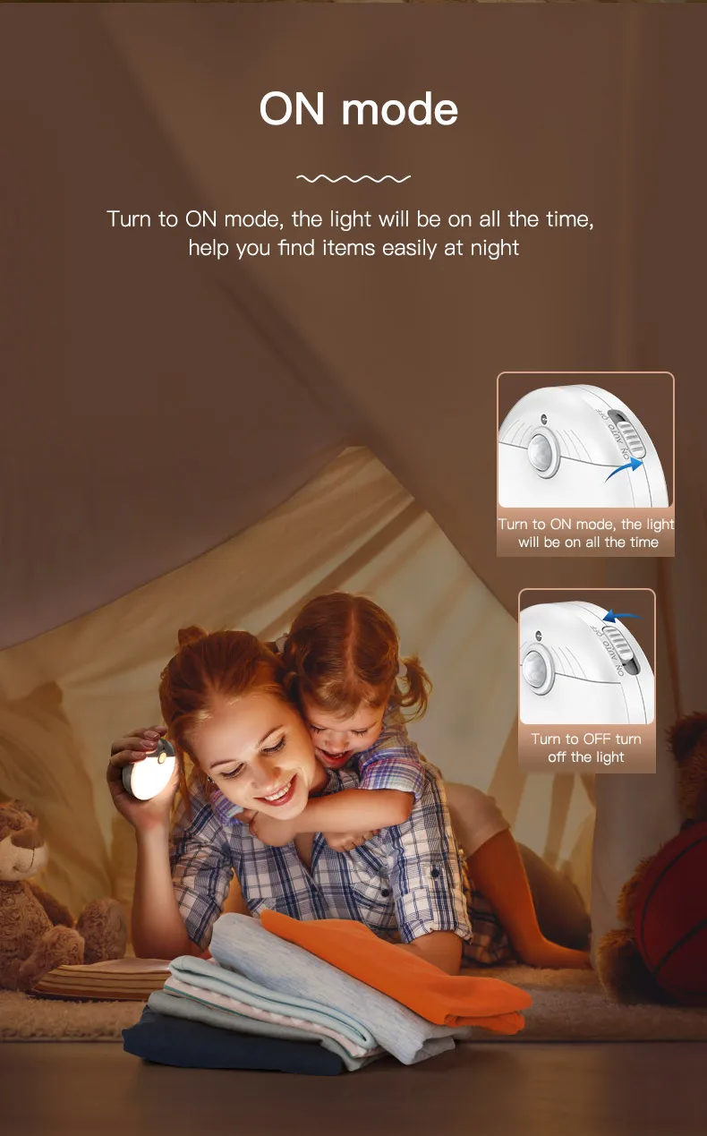 Luminous motion sensor LED night light children night light study night light