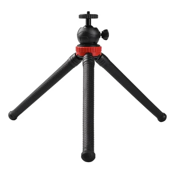 Multifunctional Mini Selfie Stick Flexible Octopus Phone Holder for Camera Tripod Live Support Video Watching Aluminium Material detail image