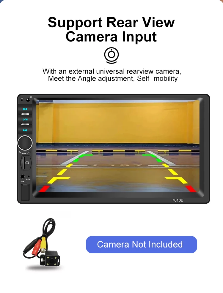 Universal 7inch Car Radio Mp5 Player 2din Touch Screen Stereo Player