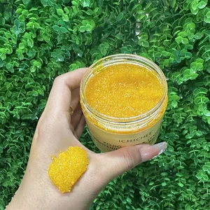 Hot Selling Hot Selling High Quality Lemon Kojic Acid Vitamin C Shea Sugar Scrub Glowing Skin Paste