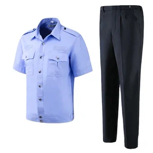 Unisex Customized Security Guard Dress Uniform Cheap Summer Shirt Design for Security Guard Wear
