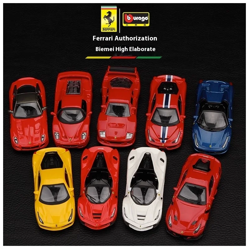 1:64 Scale Racing for Ferrari 458 LaFerrari 488 Die-Cast Miniature Alloy Car Model for Kids