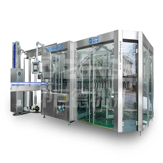 3-in-1 bottle washing filling capping machine / mineral water bottling plant