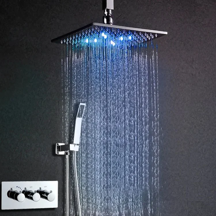 Custom Adjustable Light Therapy Shower Head Set With Led Lighted ...