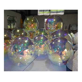 Wedding stage decoration   bar decoration inflatable mirror balls Colorful Inflatable Mirror Balloon
