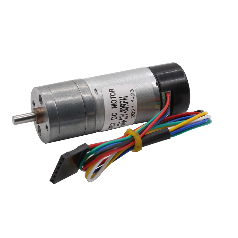Fans 24v DC Gear Motor，High-Speed DC Motor Mini Motor，24v Mini Speed Reduction Motor with Encoder and Cover，for Robots Small appliances 