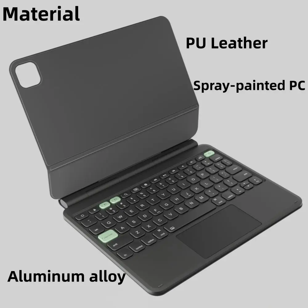 product uk de fr layout magic keyboard case for ipad pro 11 inch pu leather water resistant dustproof cover support landscape-3