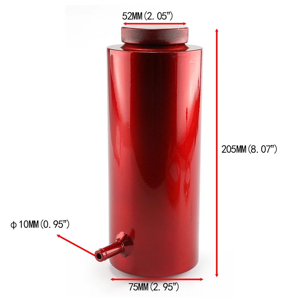 800ml Universal Radiator Coolant Aluminum Tank Ove... - Vicedeal