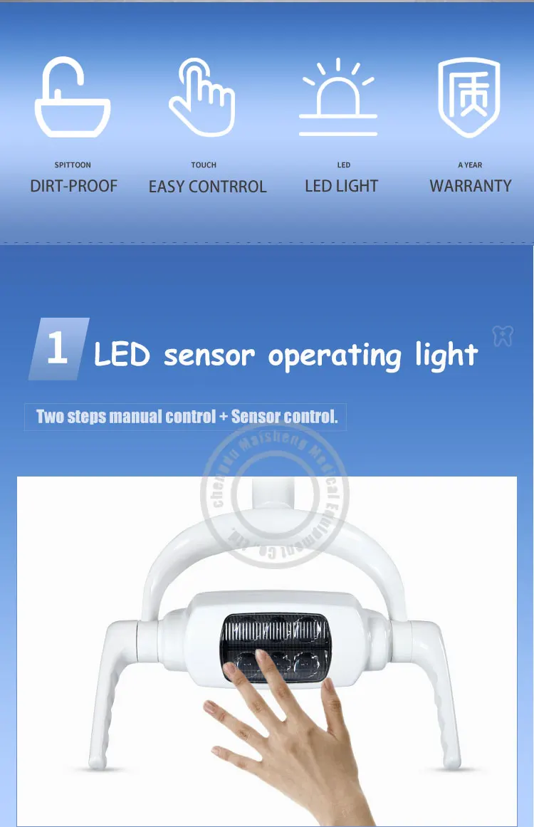 Dental Chair With Led Operation Lamp Dental Equipment Cheap Price Buy Gnatus Dental Chair