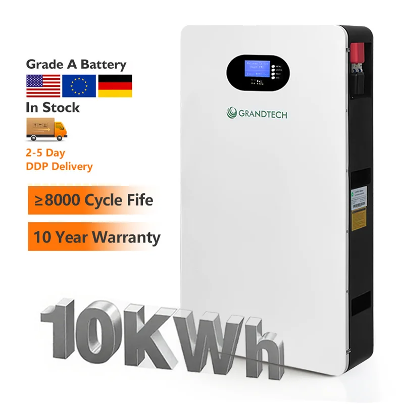 Høy Kapasitet LiFePO4 Powerwall 48V 51,2V Lang Levetid 8000 Sykler Hjemmeenergilagring 100Ah 200Ah 300Ah LiFePO4 Batteri