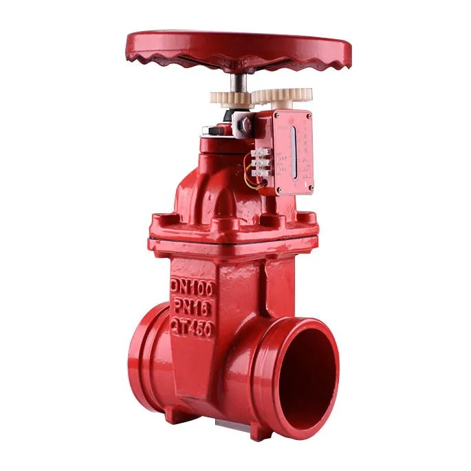 FIRE FIGHTING RISING STEM RESILIENT SEAT SIGNAL CAST IRON GATE VALVE factory