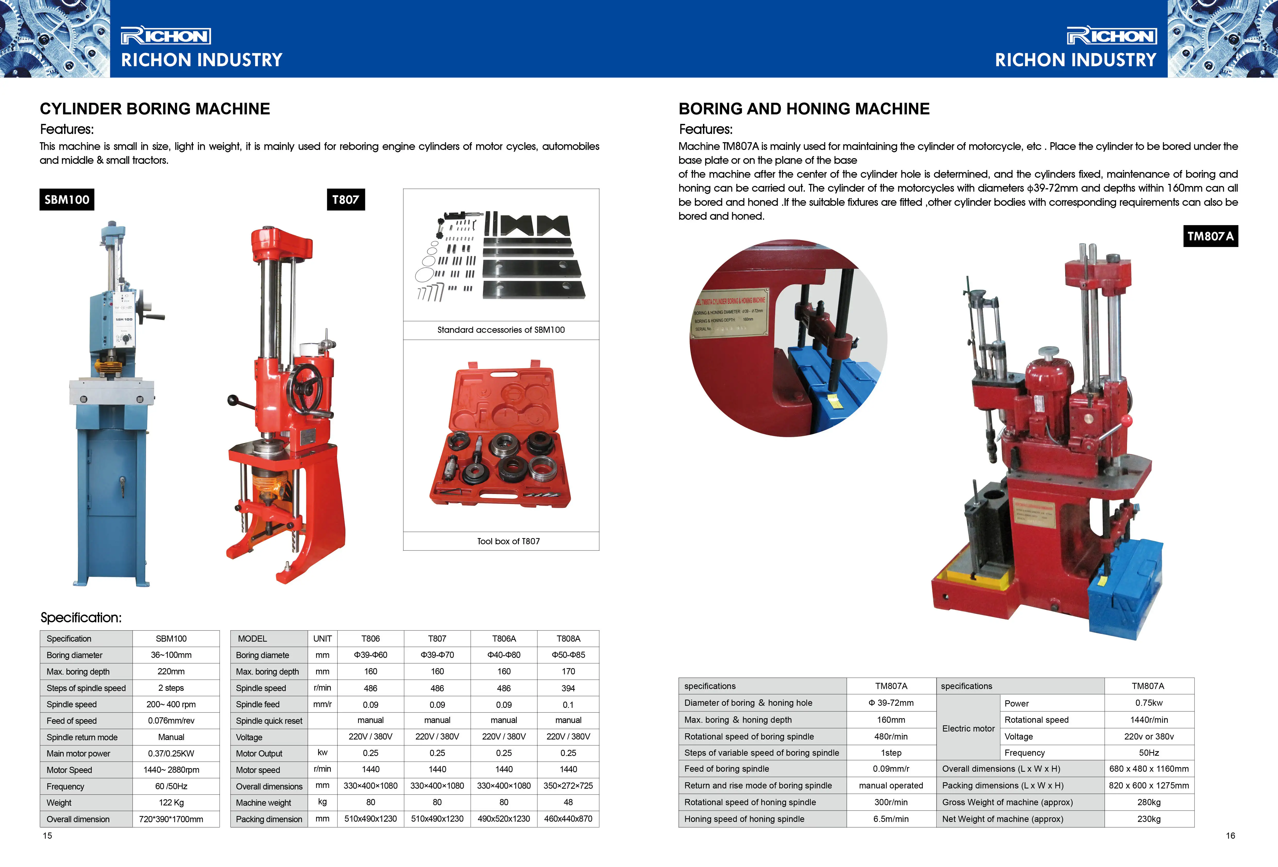 T8014 High Quality Cylinder Boring Machine T8014a For Reboring Engine