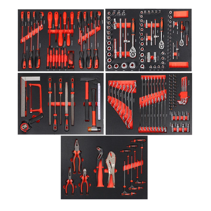 Factory Mechanical Tools Set Kit 201PCS Tool Kit Household Large 44x35x9cm Black Set OEM Customized Packing Dimensions