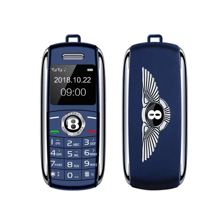 Cute Mini Car Key Mini Phone Dual Sim Card and Keypad Magic Voice Dialer MP3     Mobile Cellphone